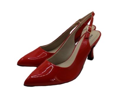 Červené lakované lodičky Piccadilly