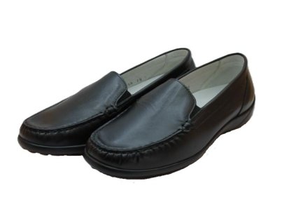 Černé mokasíny Waldläufer