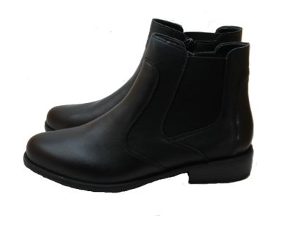 Černé kotníkové boty Remonte