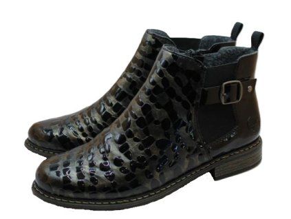 Z 4965-90 lakované polokozačky Rieker