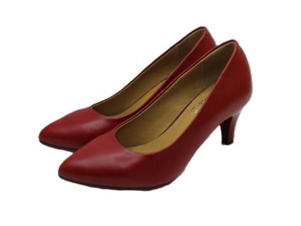 Červené lodičky Misstic