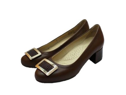 Hnědé lodičky Misstic