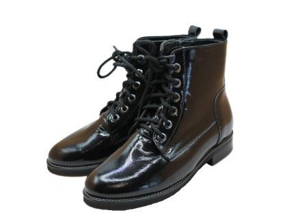 Lakované kotníkové boty Misstic