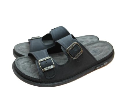 Černé pantofle Urban