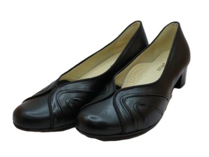 Černé lodičky De-Plus Kuda