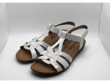 Stříbrné páskové sandály Remonte