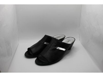 pantofle Gabor4621757 černé celokožené