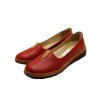 Červené kožené mokasíny Urban
