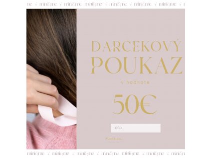 Darčeková poukážka 50€