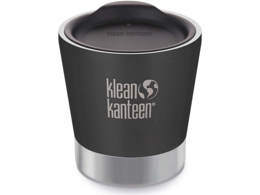 Malý černý Nerezový termohrnek Klean Kanteen Insulated Tumbler - shale black 237 ml