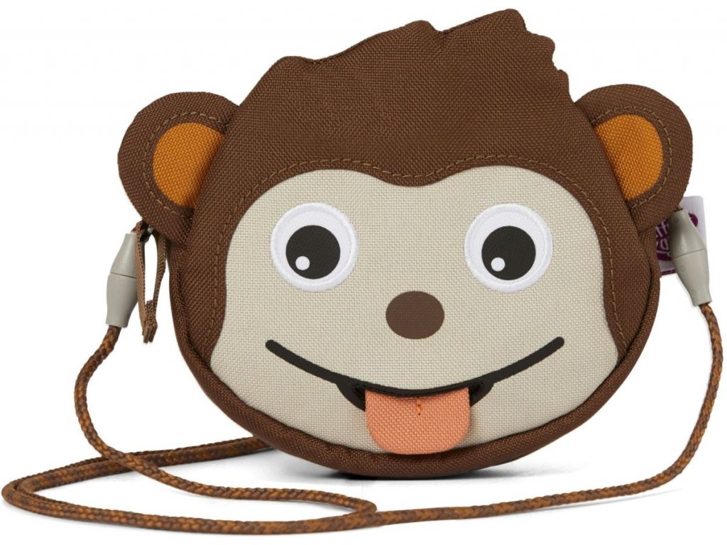 Dětská kabelka Affenzahn Kids Wallet Monkey brown 01
