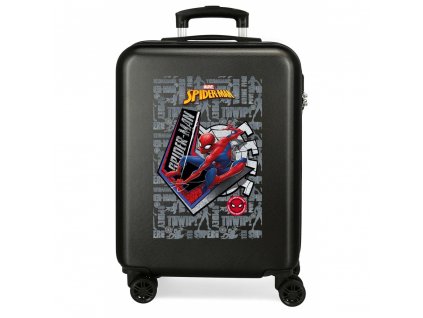 Spiderman Great Power ABS Cabin Suitcase 55cm Black 01