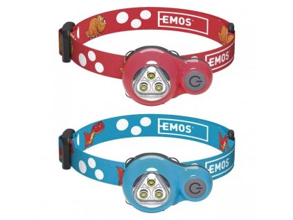EMOS Dětská LED čelovka Dino 02