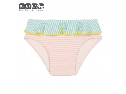 Dětské plavky KiETLA s UV - kalhotky - růžový proužek 1 rok, 6 měsíců, 18 měsíců