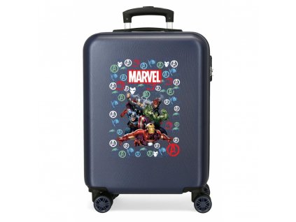 Avengers Team ABS Cabin Suitcase 55cm Navy 01