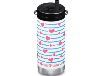 Termolahev Klean Kanteen TKWide w Twist Cap heart stripe 355 ml 02