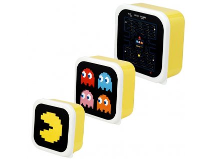 Sada 3 krabiček na oběd Pac Man 01