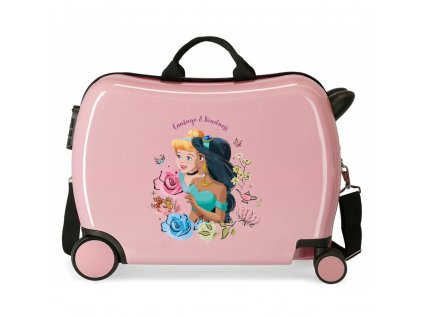 Dětský kufr na kolečkách - odrážedlo Joummabags Disney princezny Popelka a Jasmína