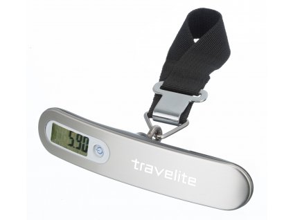 Cestovní příruční váha na cestovní zavazadla TRAVELITE luggage scale silver