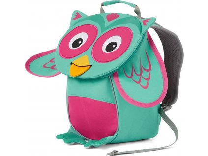 Batůžek pro nejmenší Affenzahn Owl small turquoise 01