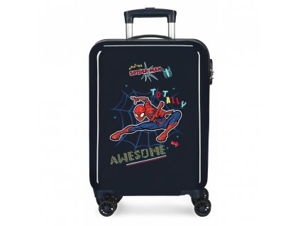 Cestovní kufr skořepinový ABS Spiderman AWESOME ABS, 55cm