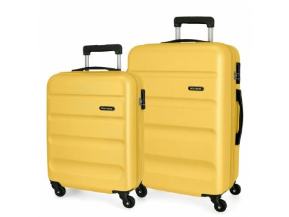 Roll Road Flex ochre luggage set rigid 55 65 cm 01