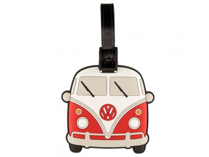 Visačka na zavazadlo Volkswagen Campervan VW T1 červená PVC 2