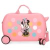 Dětský kufr na kolečkách - odrážedlo Joummabags Minnie Mouse Coquette, růžová