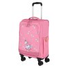 Travelite Mini Mover S Unicorn dětský růžový textilní kufr s jednorožcem 02