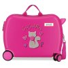 Dětský kufr na kolečkách na kolečkách - odrážedlo Enso Kočička
