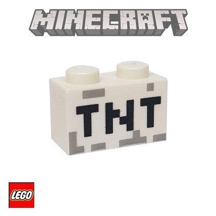 LEGO TNT 1x2 MINECRAFT Potištěná Kostka / 6097028
