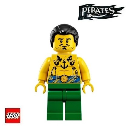 LEGO FIGURKA PIRÁT Tattooga 21322  PIRATES