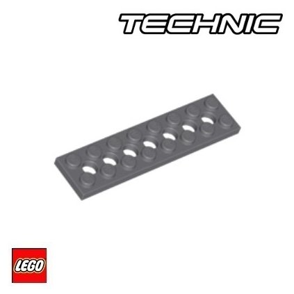 LEGO TECHNIC PODLOŽKA 2x8 / 3738 tmavě šedá