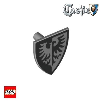 LEGO ŠTÍT trojúhelníkový šedý / Black Falcon / 2021  CASTLE