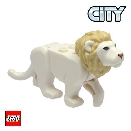 LEGO LEV - bílý  CITY - SAFARI