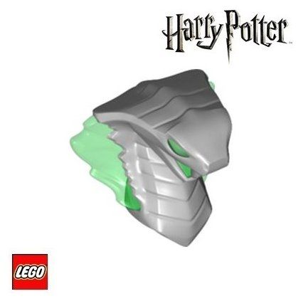 LEGO Hlava - Had / Socha / Světle-Šedá