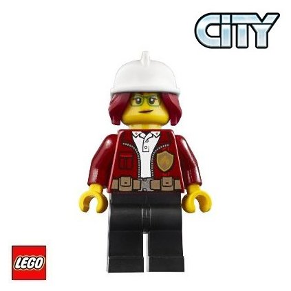 LEGO FIGURKA Velitelka Hasičů Freya  CITY - Fire - Hasiči