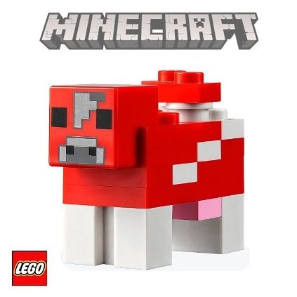 LEGO Figurka Mooshroom, Cow  Minecraft