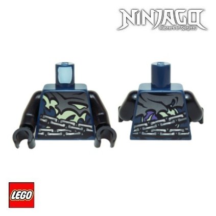 LEGO Tělo potištěné Ghost / Tmavě Modré / Torso NINJAGO Possession 2015
