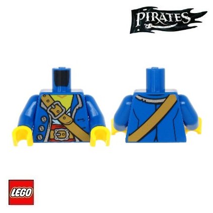 LEGO Tělo potištěné /modré / Torso Pirates