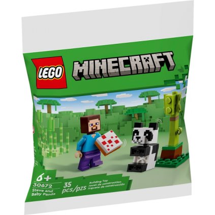 LEGO Minecraft 30672 Steve and Baby Panda / polybag