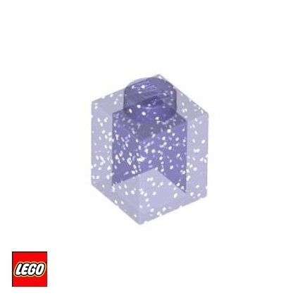LEGO KOSTKA 1x1 průhledná se třpytkami / 3005 35382