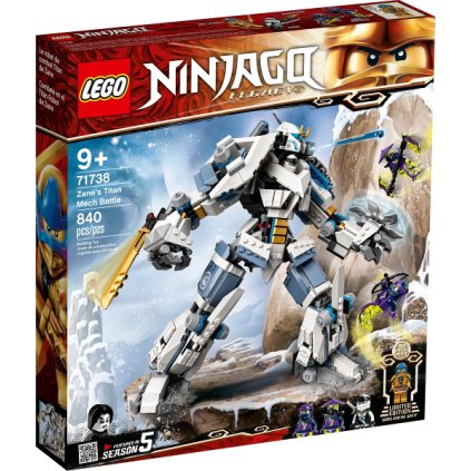 LEGO® NINJAGO® 71738 Zane a bitva s titánskými roboty