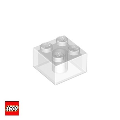 LEGO KOSTKA 2x2 průhledná (3003)