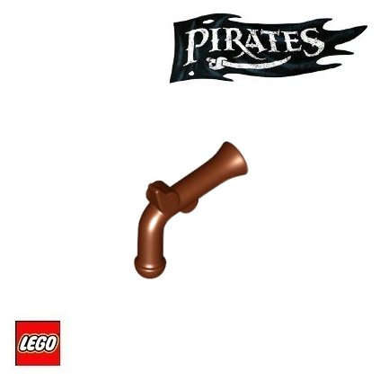 LEGO PIRÁTSKÁ PUŠKA hnědá  PIRATES