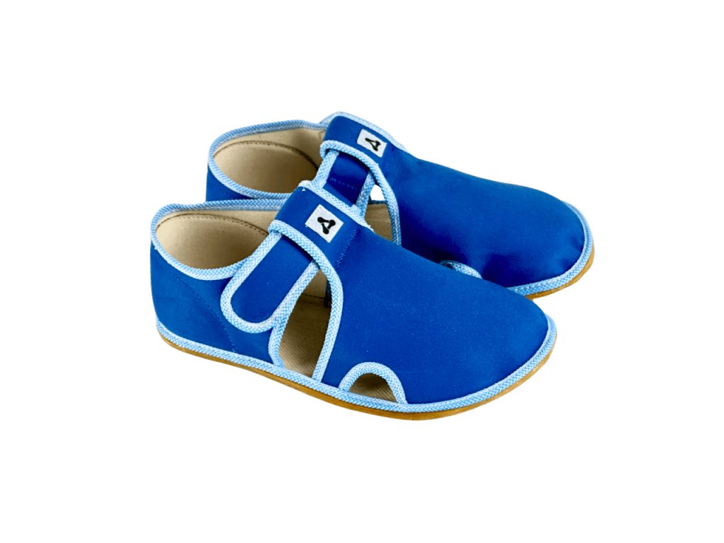 ANTAL RASCAL Basic Blue barefoot papučky modré uzavretá špička