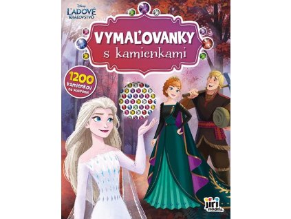 Ľadové kráľovstvo - Vymaľovanky s kamienkami