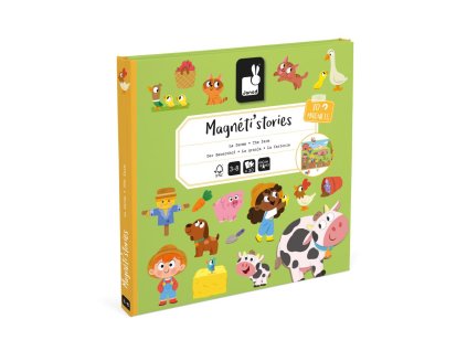Janod Magnetická kniha Magnetistories Farma