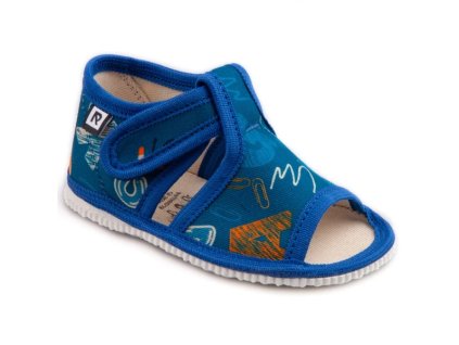papuce skola modra 2652