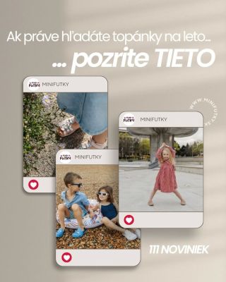 🚨 Rodičia pozor 🚨 Nové letné novinky sú komplet. Sandálky, plátenky, barefootky... jednoducho všetko, čo deti potrebujú na...
